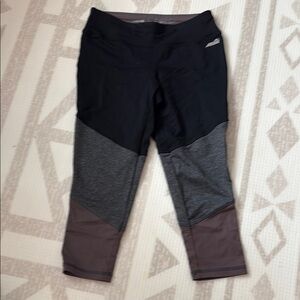 Avia Black, Gray, and Brown Leggings